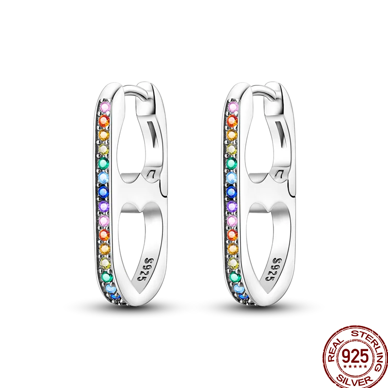 Colorful sterling silver 925 earrings featuring circus-inspired design, perfect for vibrant, stylish accessories.