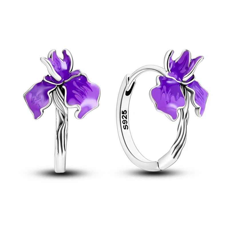 Silver 925 hoop earrings from Corporación Turística, stylish and original jewelry featuring round dangle design.