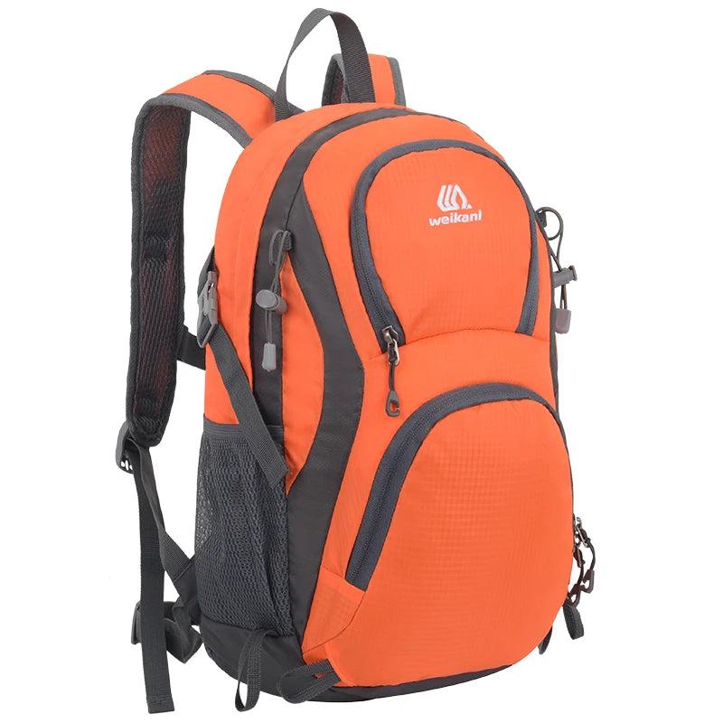Lightweight travel backpack by Corporación Turística, blue bag suitable for men, women, and children, ideal for trips and excursions.