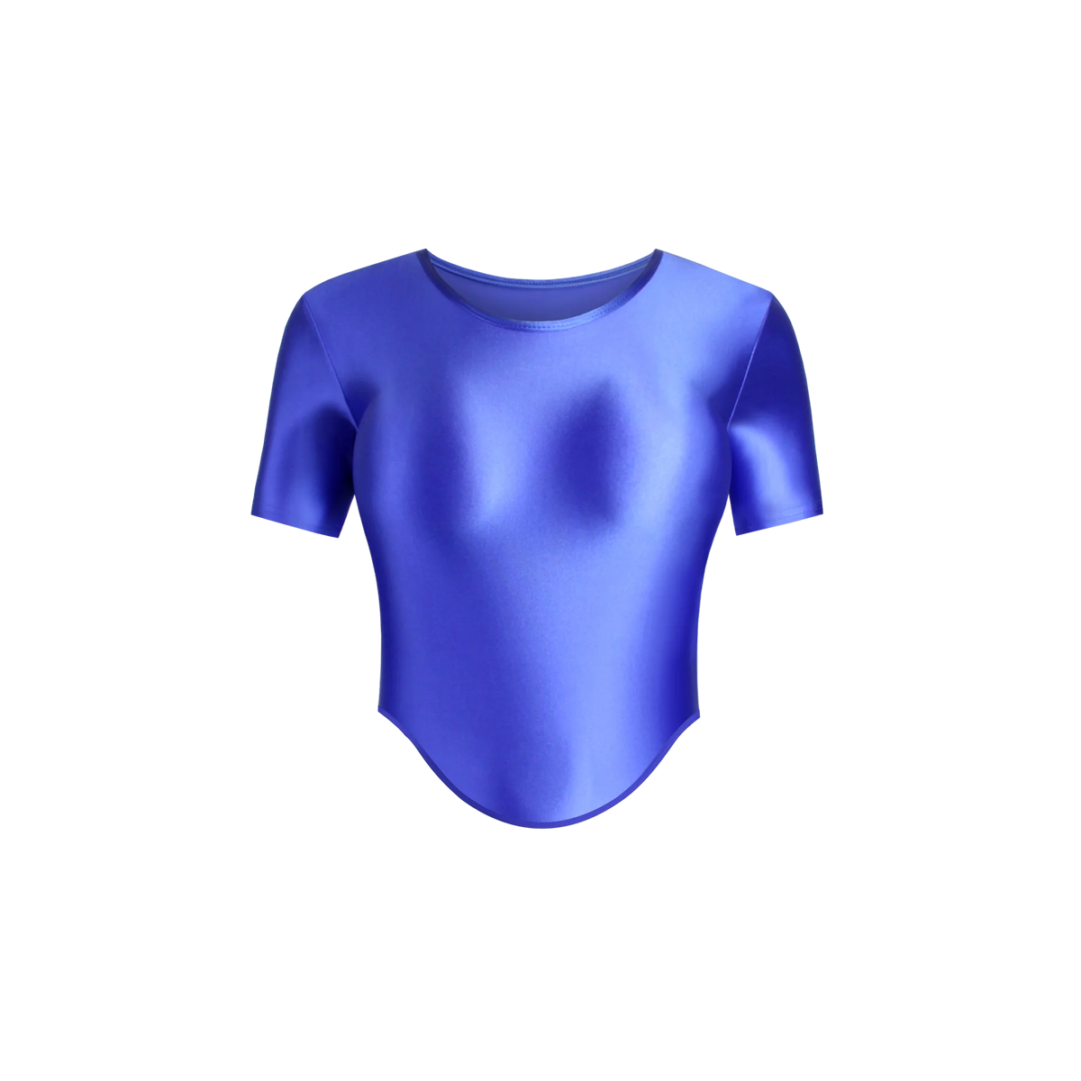 Light purple women's elastic, shiny, and soft camiseta by MJINM, featuring a fitted, stylish design for casual wear.