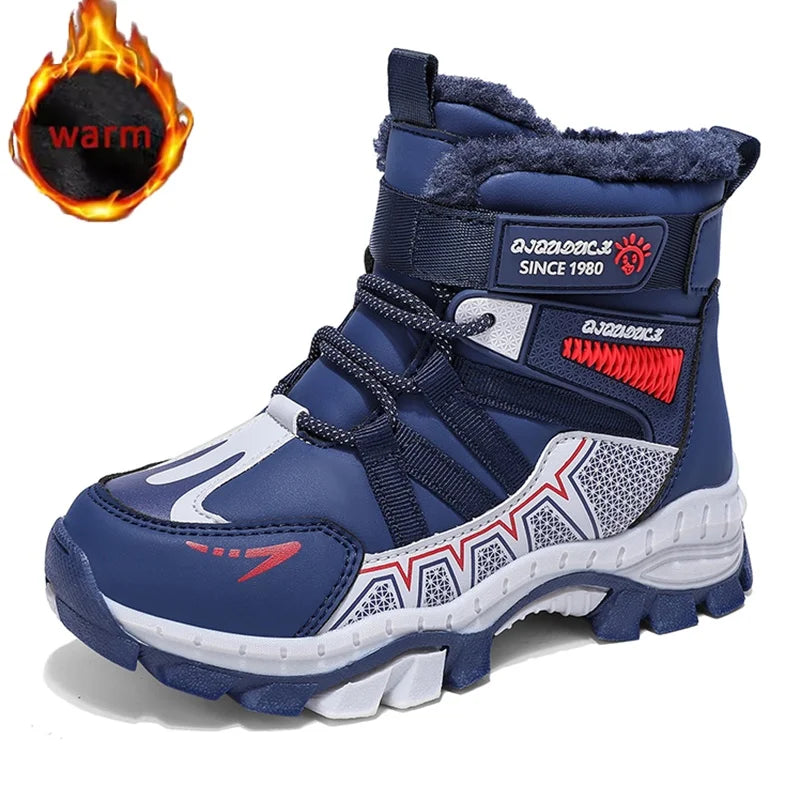 Kids' outdoor winter snow boots by Corporación Turística, stylish and warm for children’s winter outdoor activities.