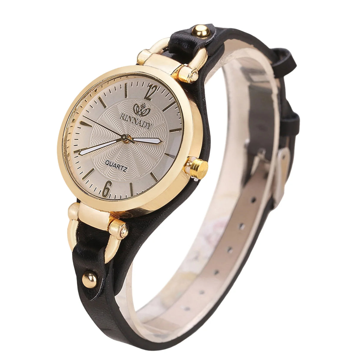 Mint green fashion women's quartz watch by Corporación Turística with a sleek round dial and stylish strap.