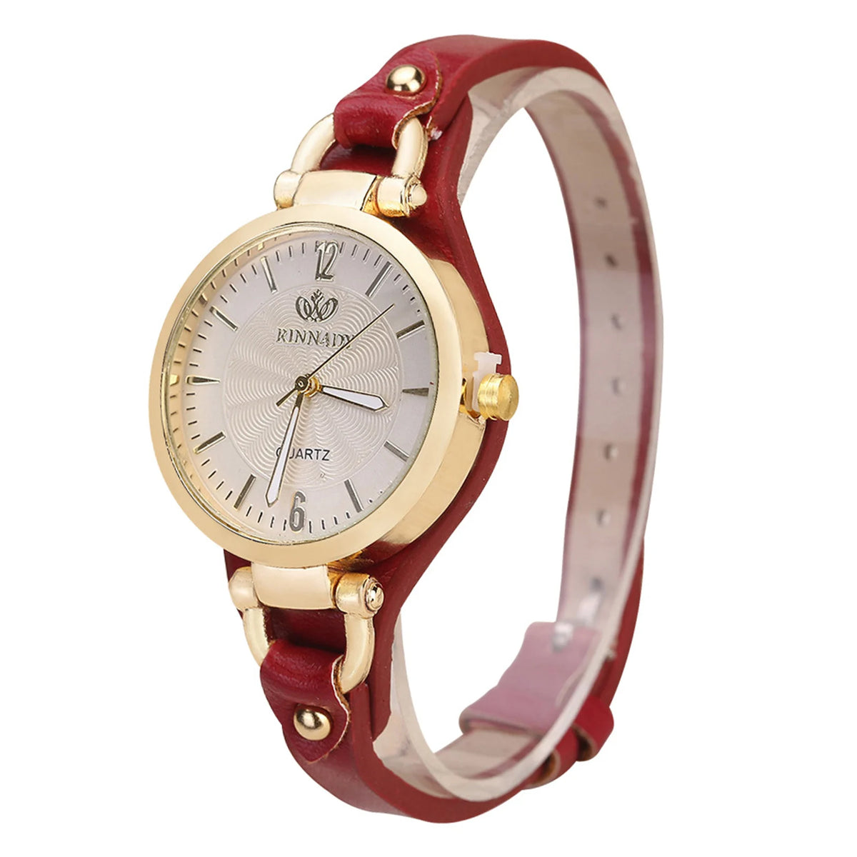 Mint green fashion women's quartz watch by Corporación Turística with a sleek round dial and stylish strap.