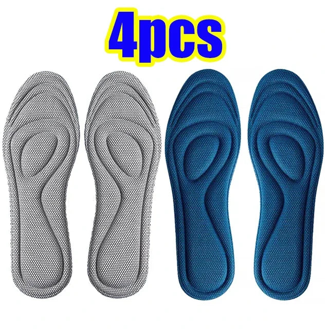 Orthopedic memory foam insoles for shoes by Corporación Turística, shown in size 45-46, designed for comfort and support.