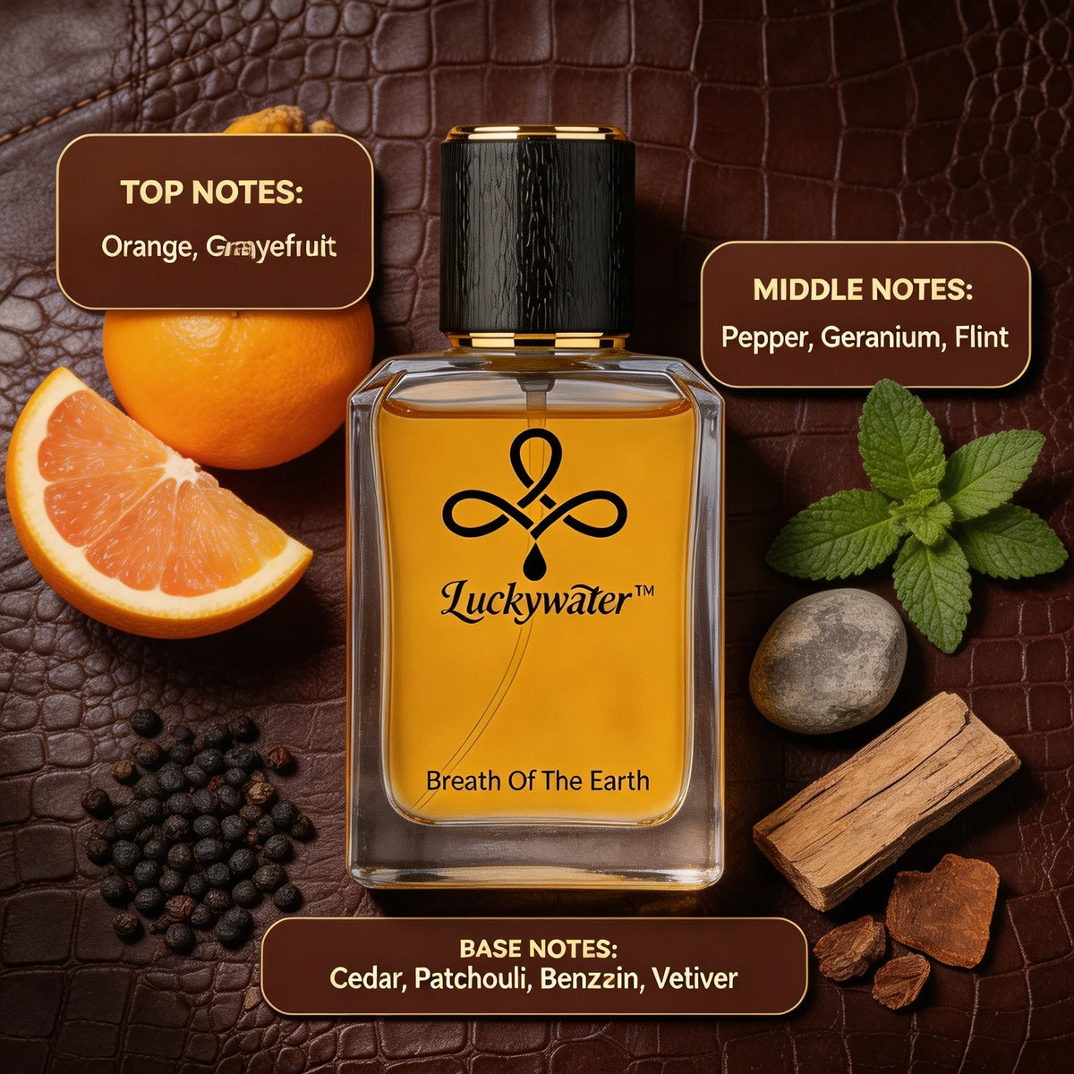 Box of men's cologne surprise set by Corporación Turística showing a random bottle of men's fragrance in a gift box.