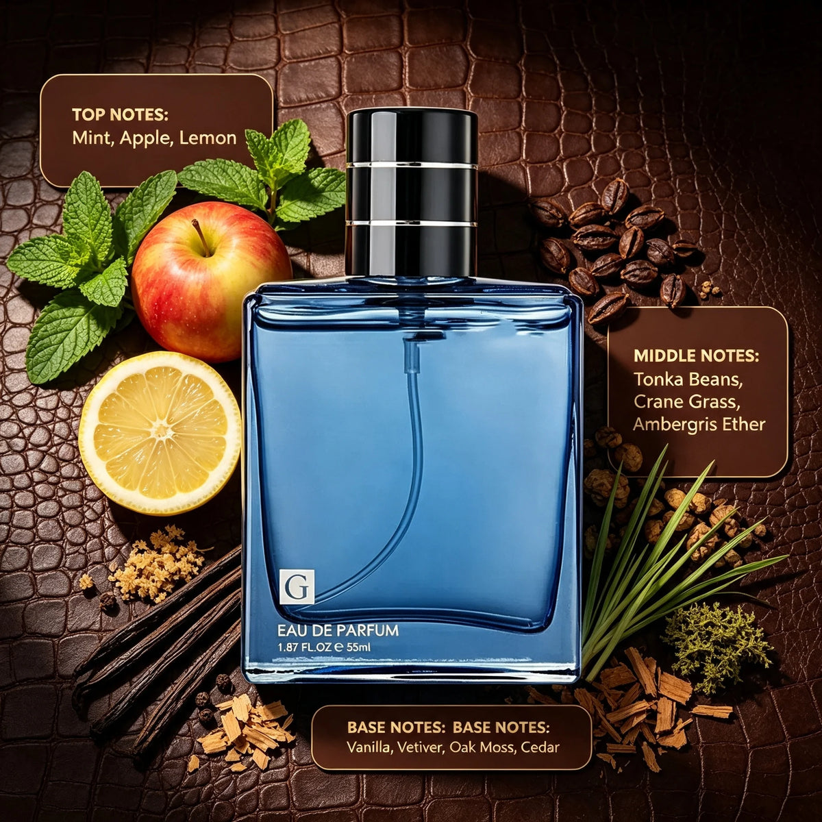 Caja Sorpresa de colonia para hombre de Corporación Turística con una botella aleatoria, includes different cologne fragrances.