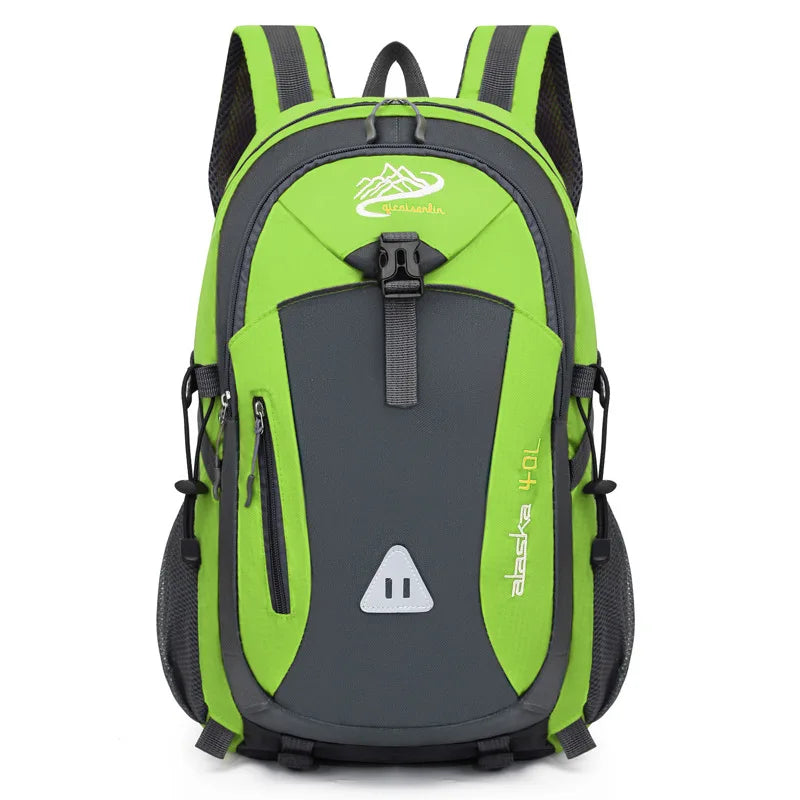 Black multifunctional sports backpack by Corporación Turística, breathable and suitable for travel and daily use.