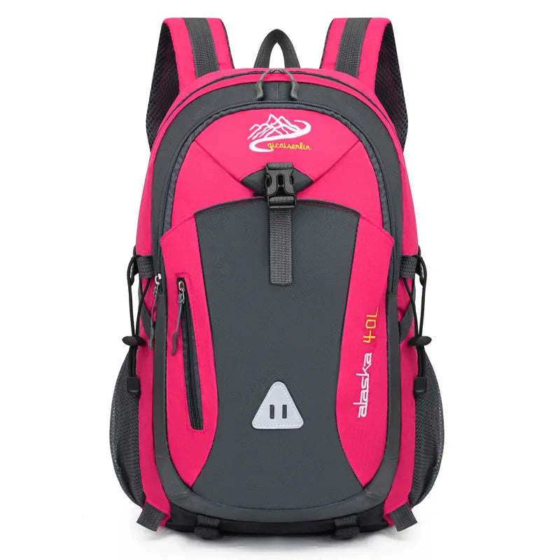 Black multifunctional sports backpack from Corporación Turística, breathable design, 12-inch size, ideal for outdoor and daily use.