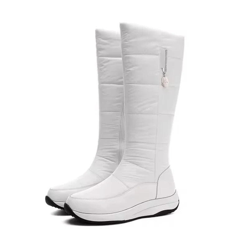 Black women's snow boots by Corporación Turística, waterproof with plush lining, size 37, designed for winter warmth and style.