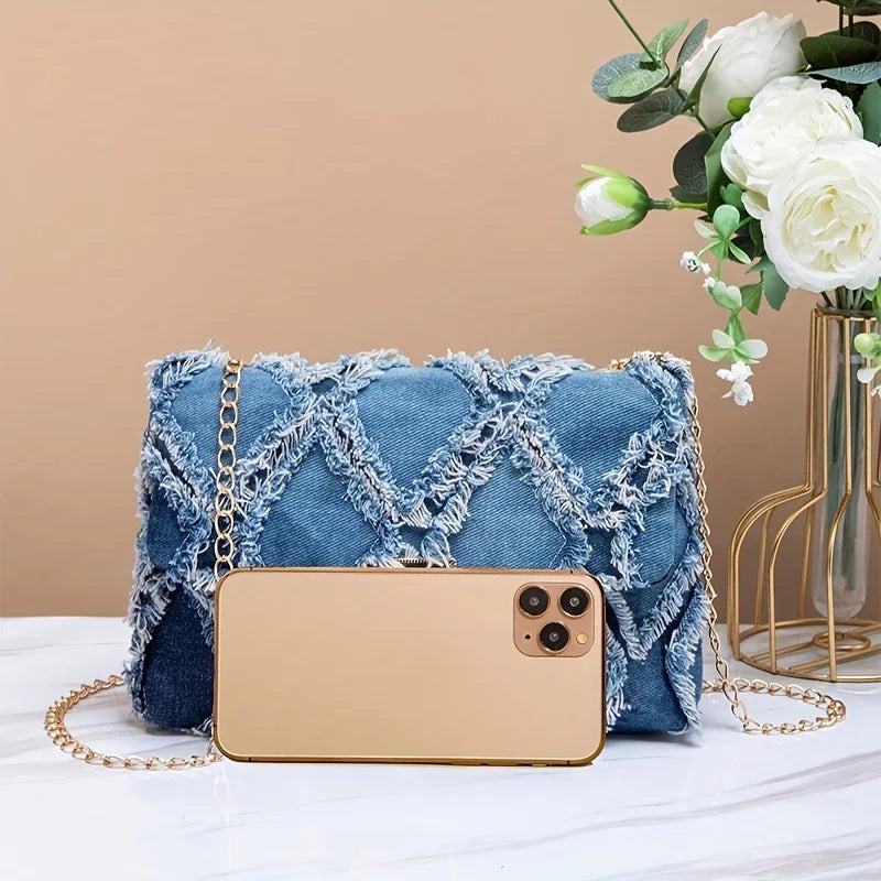 Black crossbody handbag for jeans, stylish tote bag by Corporación Turística, casual and versatile for everyday use.