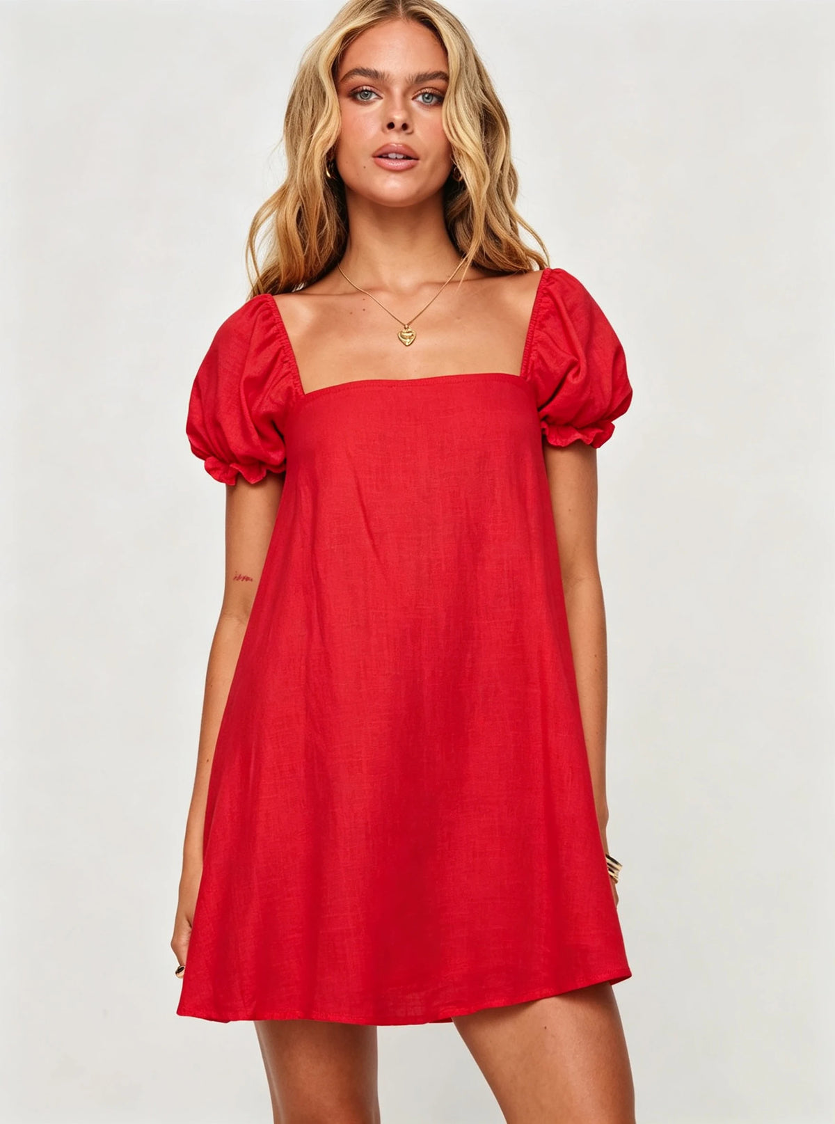Black short summer dress for women by Corporación Turística, lightweight spring and summer casual dress with a relaxed fit.