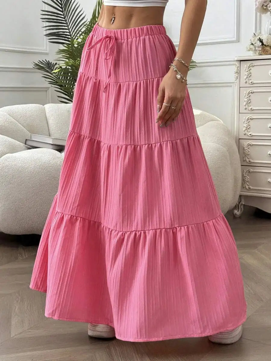 Elegant black women's skirt by Corporación Turística featuring a modern European cross-border style.