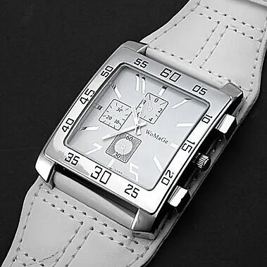 Fashionable square red women's watch by Corporación Turística, featuring a stylish design and a black strap.