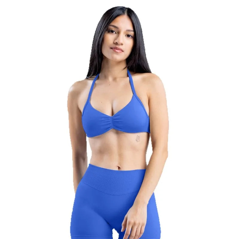 Women's yoga sports set by Corporación Turística in black with a stylish print, perfect for active wear and comfortable yoga sessions.