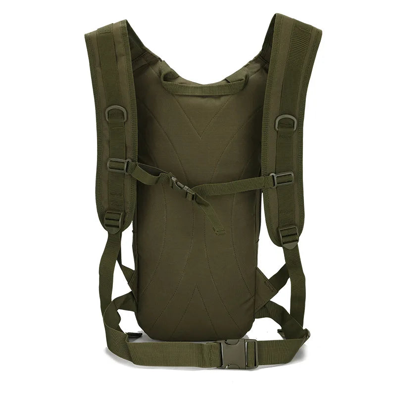 Tactical Molle backpack 15L for cycling by Corporación Turística, featuring multiple compartments and rugged design for outdoor use.