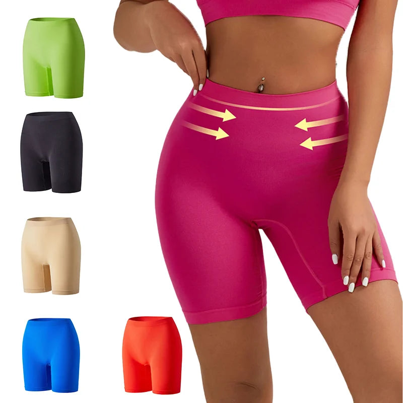 Set of 1/2/3 women's safety shorts by Corporación Turística in bright orange, featuring durable fabric and secure fit.