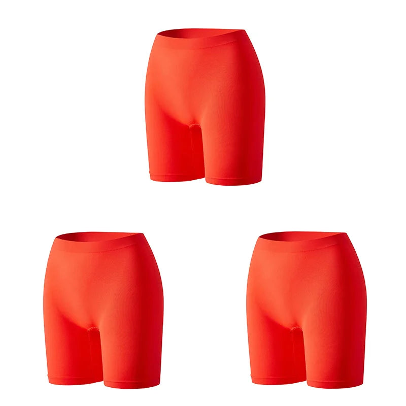 Set of 1/2/3 women's safety shorts by Corporación Turística, featuring bright orange fabric and secure fit for safety and comfort.