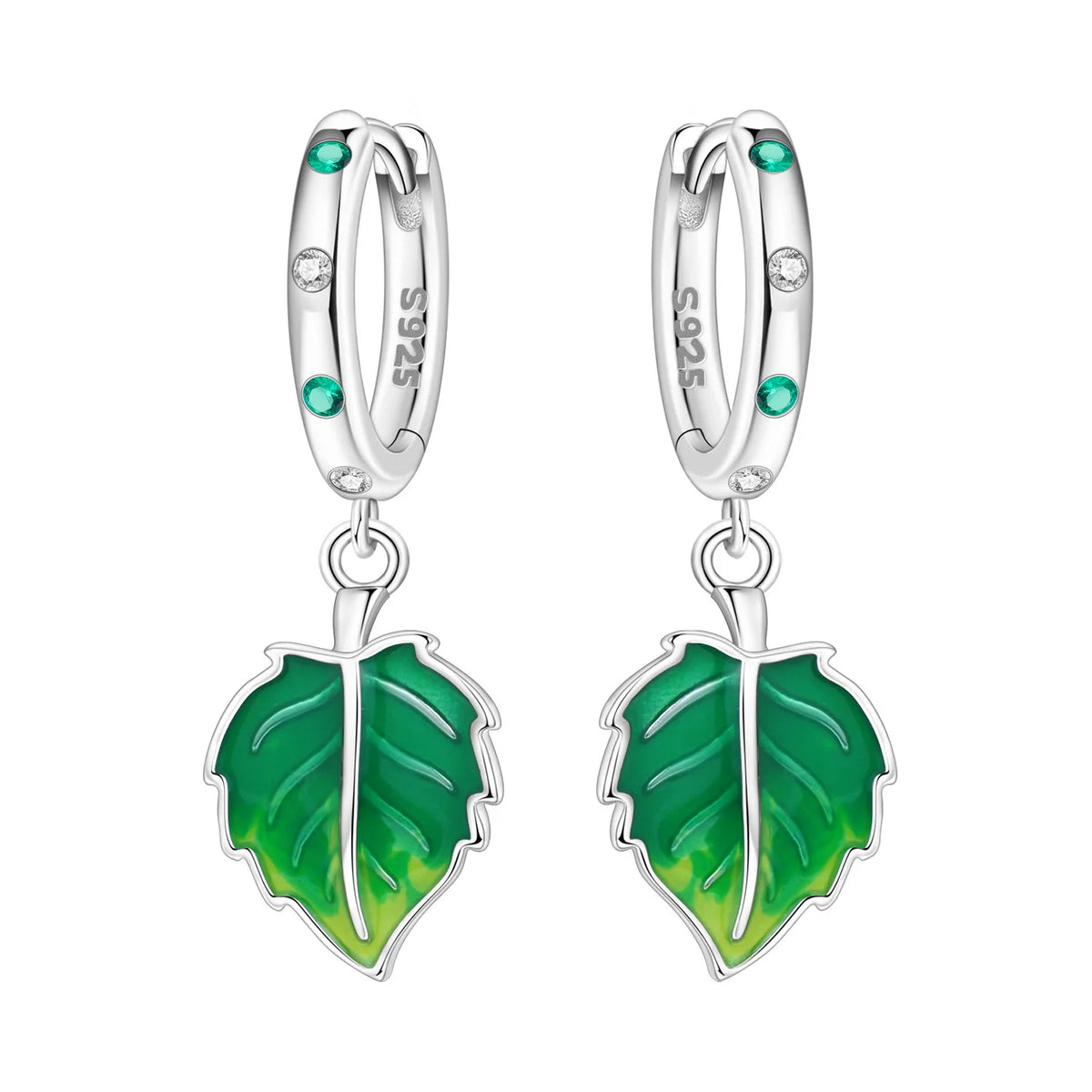 Sterling silver 925 earrings with blue hydrangea flower design, elegant jewelry by Corporación Turística.