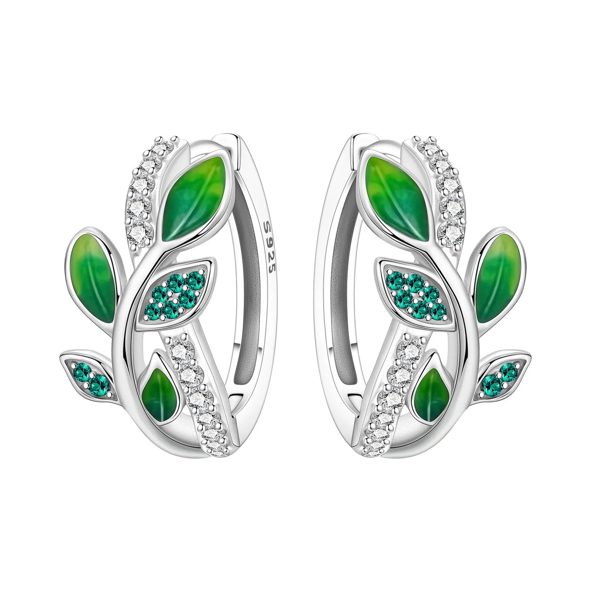 Silver 925 floral earrings from PANPOKI Original Plata de Ley, featuring detailed flower designs, crafted by Corporación Turística.