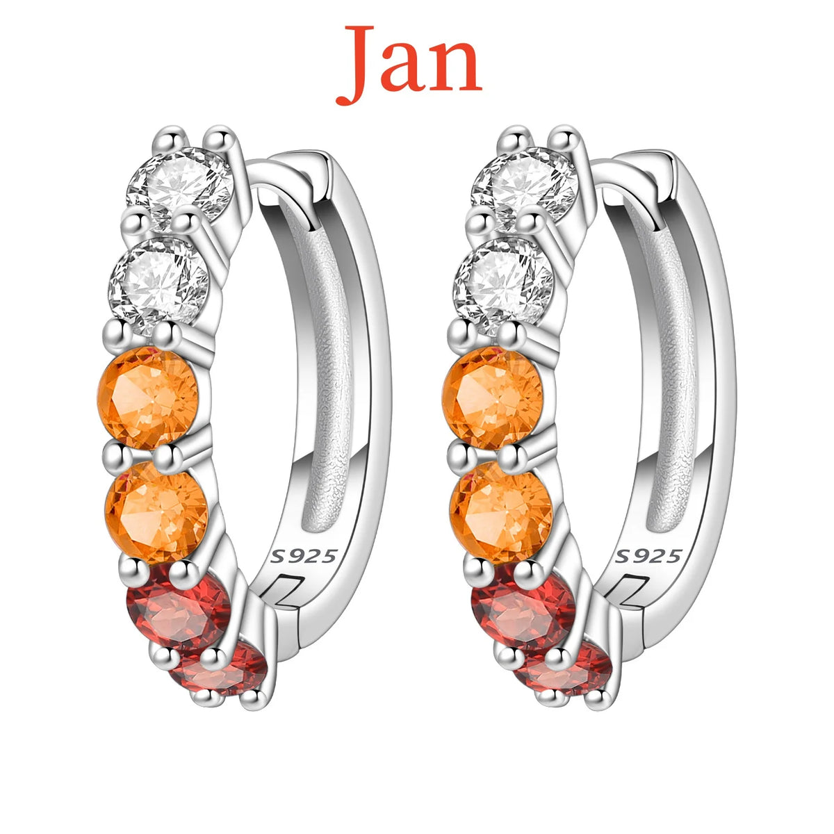 Colorful zirconia earrings from PANPOKI collection featuring simplified design, crafted by Corporación Turística.