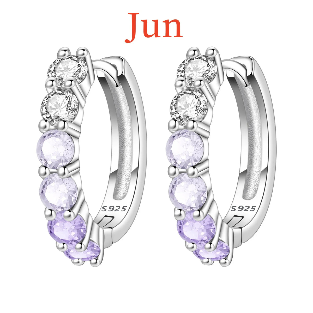 Colorful zirconia earrings from PANPOKI collection by Corporación Turística, featuring simplified, vibrant gemstone designs.