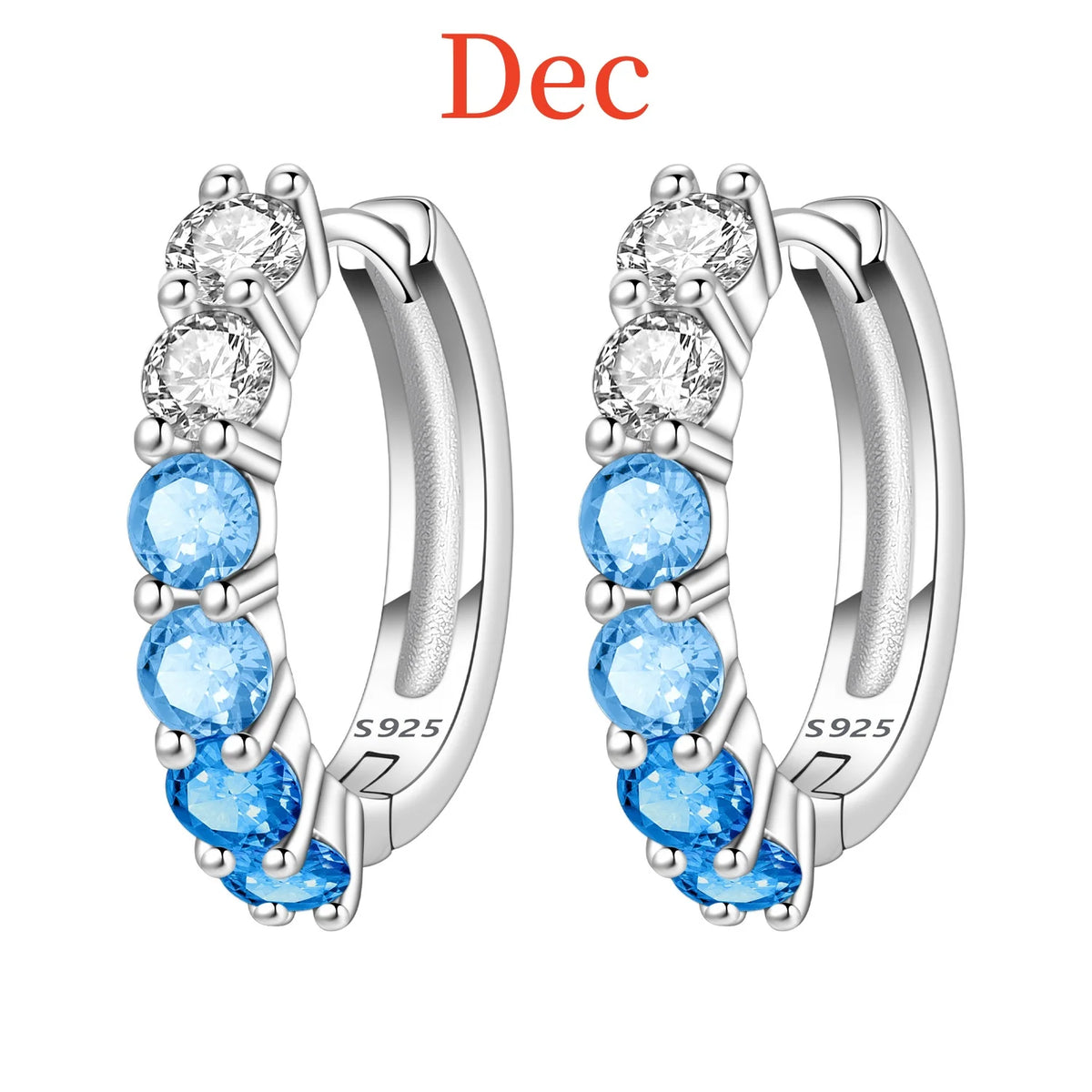 Colorful zirconia pendant earrings by Corporación Turística, featuring simplified design and vibrant multicolor stones.