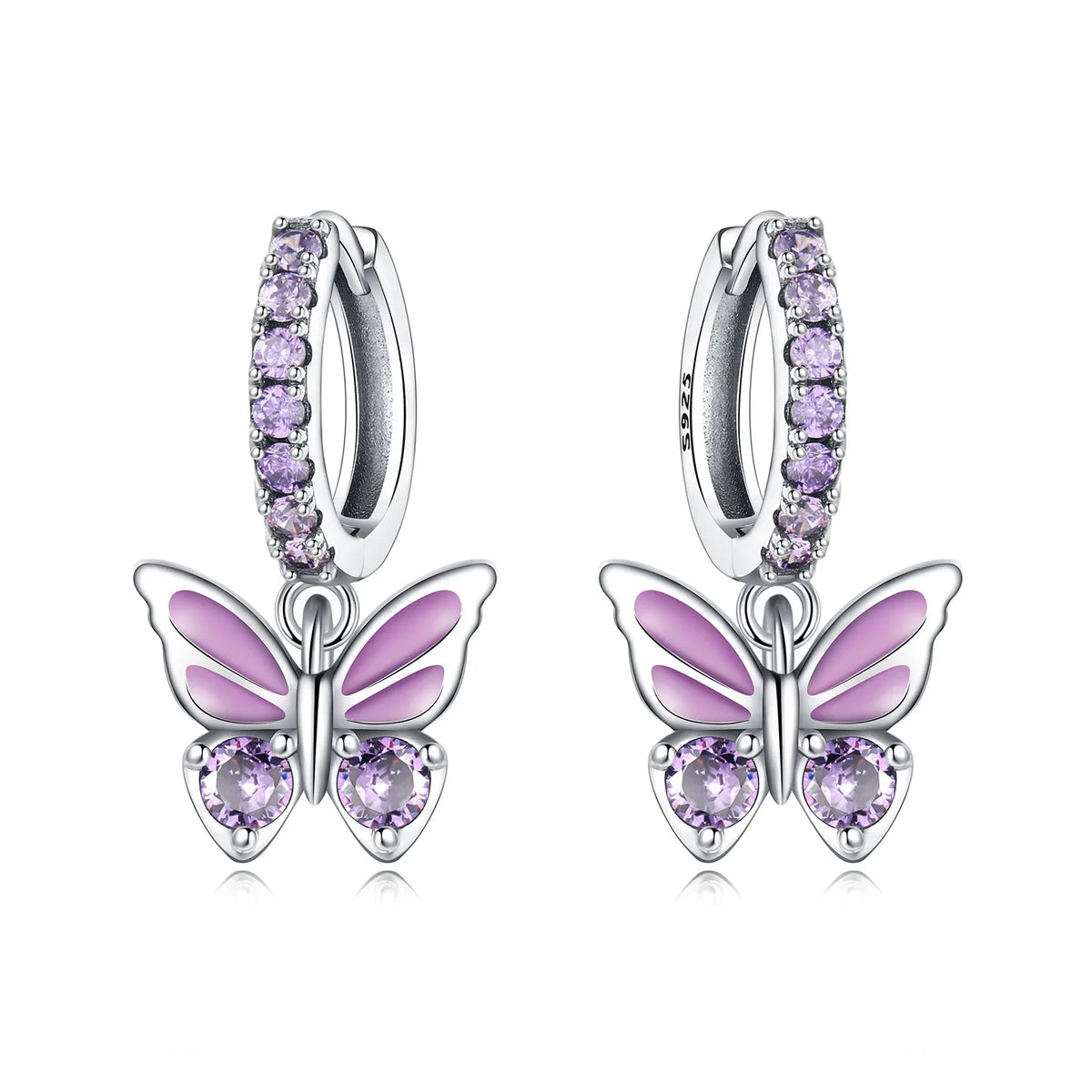Orstarry Iris floral drop earrings for women featuring detailed flower design, stylish jewelry accessory for women.