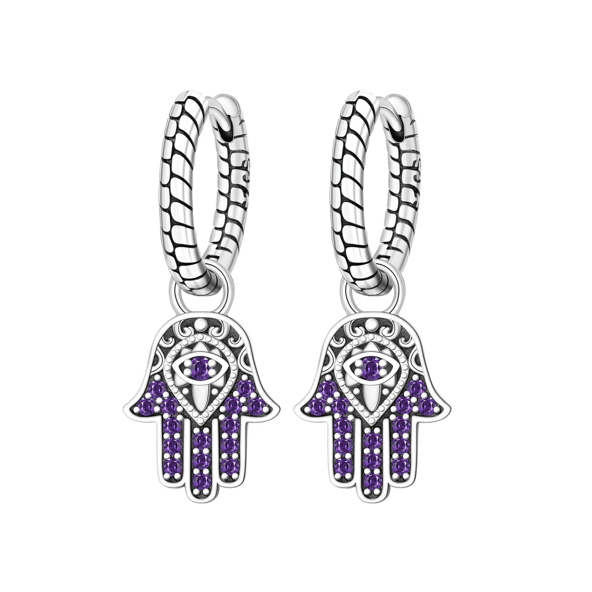 Orstarry Iris flower dangling earrings for women, featuring intricate floral design and silver hooks.
