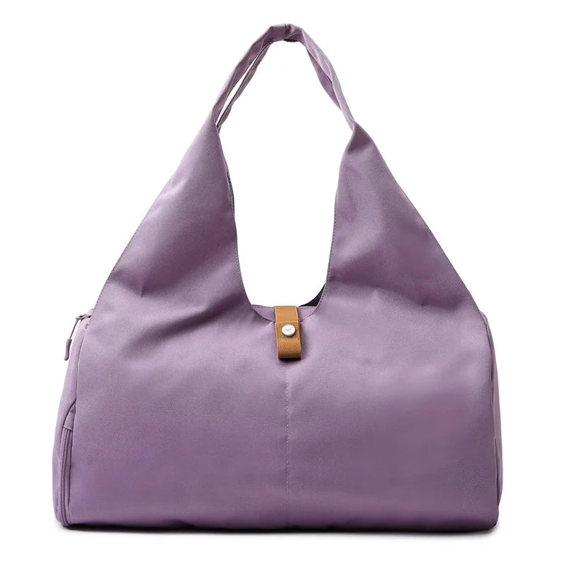 Pink yoga mat bag by Corporación Turística, designed for gym and fitness accessories, featuring a spacious, durable carry design.