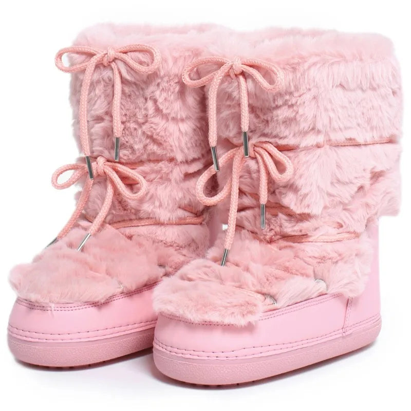 High-quality pink snow boots for women by Corporación Turística, featuring insulated design and stylish winter footwear.