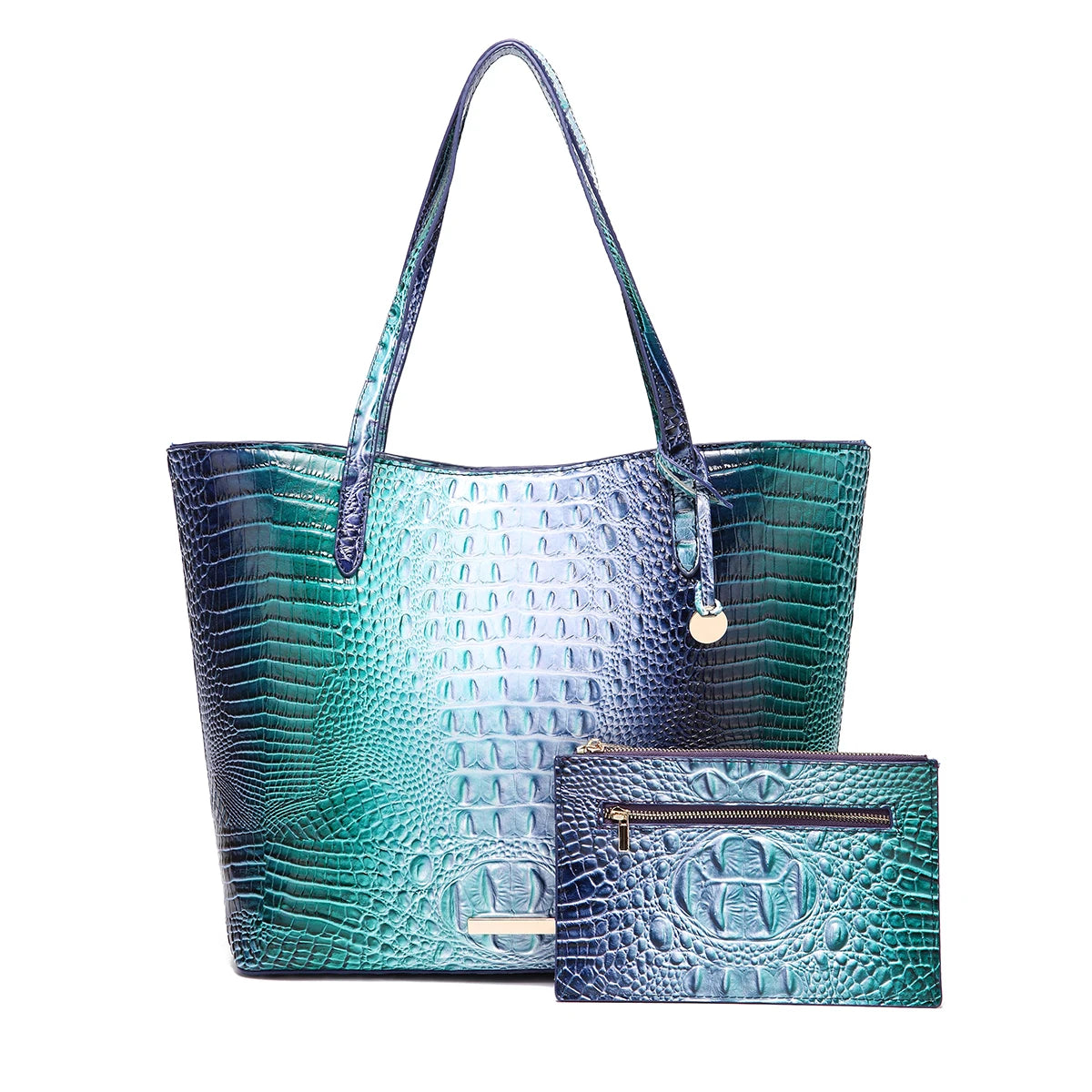 Set of textured relief handbags by Corporación Turística featuring stylish designs for women, ideal for fashionable accessories.