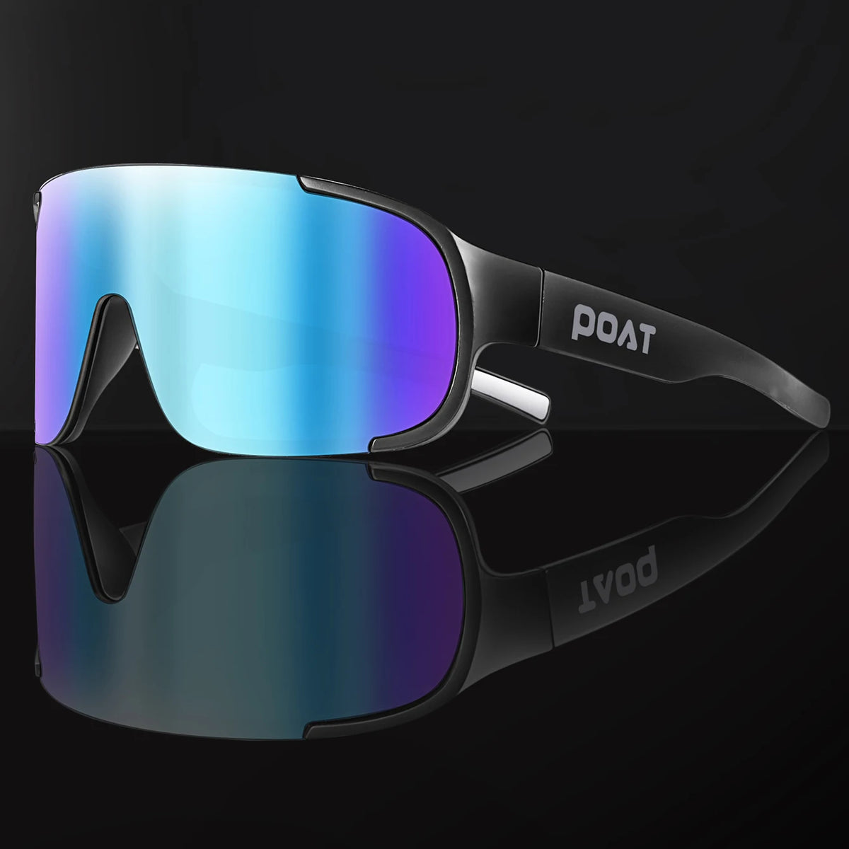 POAT cycling sunglasses by Corporación Turística, outdoor sport sunglasses with stylish frame and UV protection for cyclists.