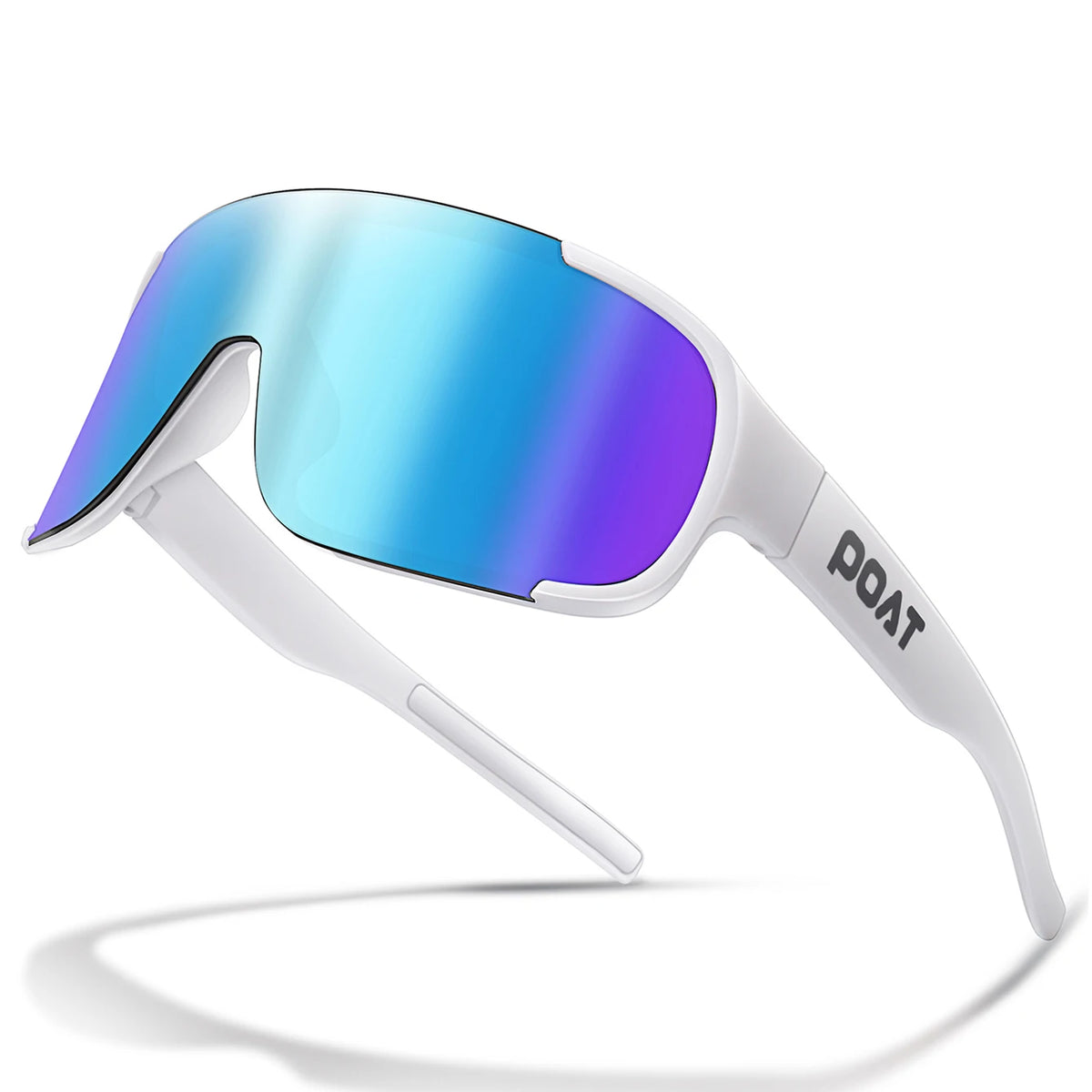POAT cycling sunglasses by Corporación Turística with stylish outdoor design, lightweight frame, and UV protection for outdoor riding.