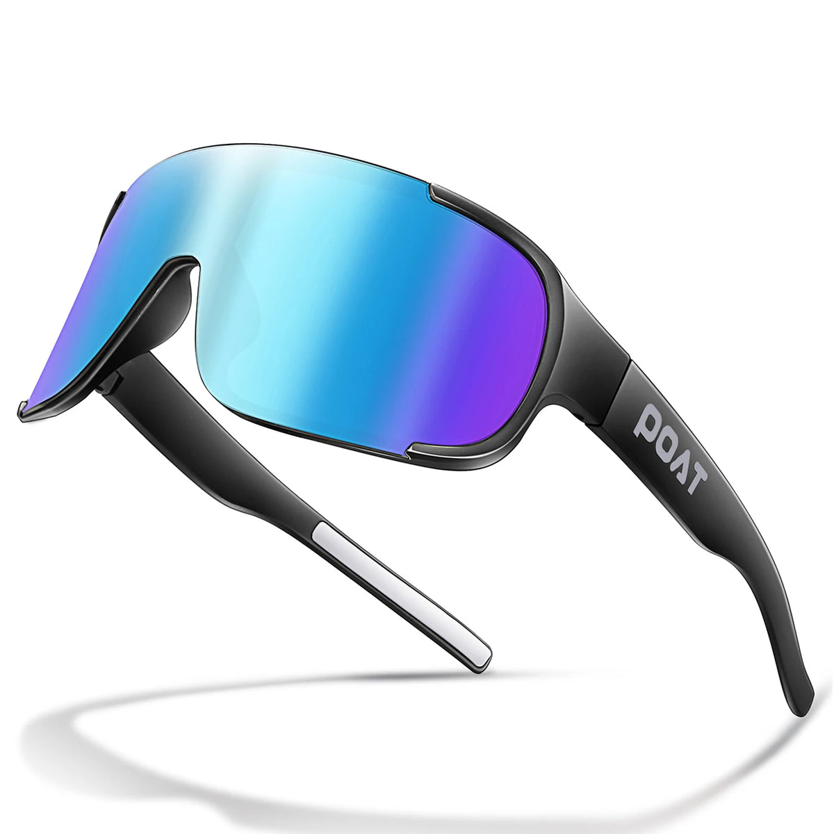 POAT cycling sunglasses by Corporación Turística, outdoor sports eyewear with stylish design and UV protection for cyclists.