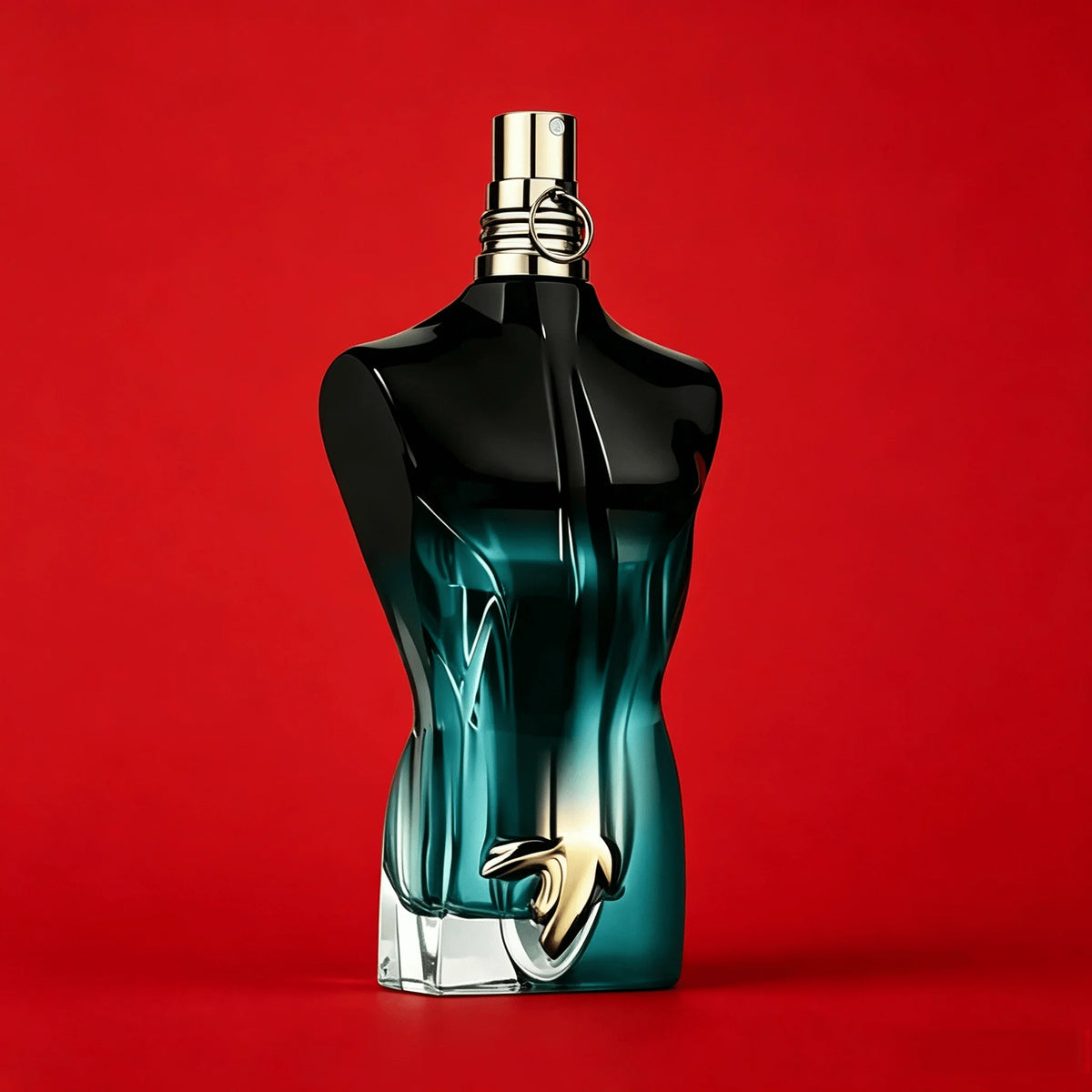 Jean Paul Gaultier Le Beau Le Parfum 4.2oz perfume bottle with sleek silver design, ideal for men’s fragrance collection.