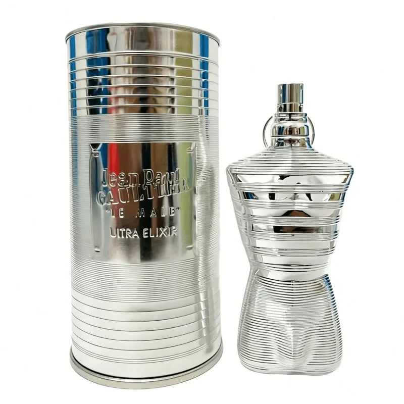 Jean Paul Gaultier Le Beau Le Parfum 4.2oz perfume bottle, sleek glass design, showcasing the iconic men's fragrance.