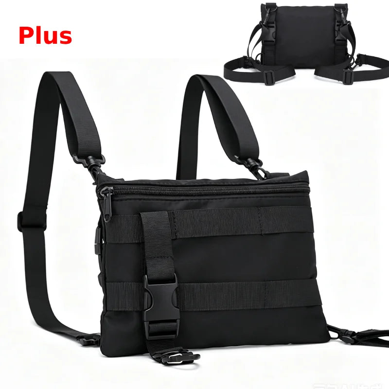 Mini tactical outdoor bag by Corporación Turística, featuring multiple compartments and durable design for outdoor activities.