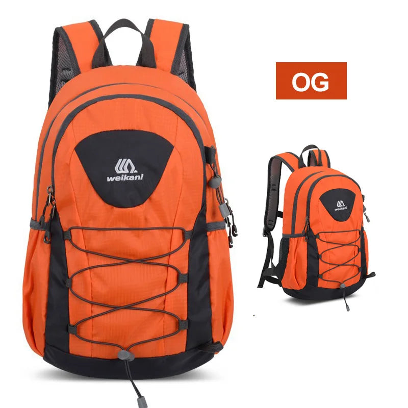 Camping backpack by Corporación Turística, durable travel and hiking bag with adjustable straps and multiple compartments.