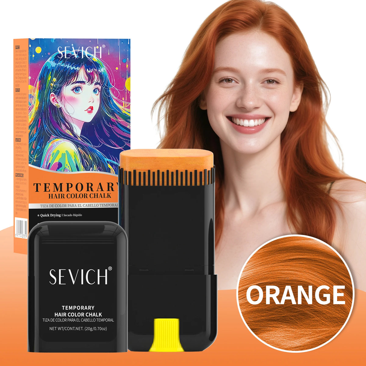 SEVICH 8 colores de tinte para el cabello en barra para hombros, en barra, con diferentes tonos púrpura y vibrantes, de Corporación Turística.