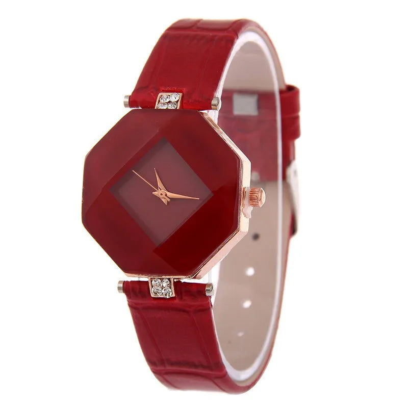 Elegant geometric women's wristwatch by Corporación Turística with a stylish design and sleek strap.