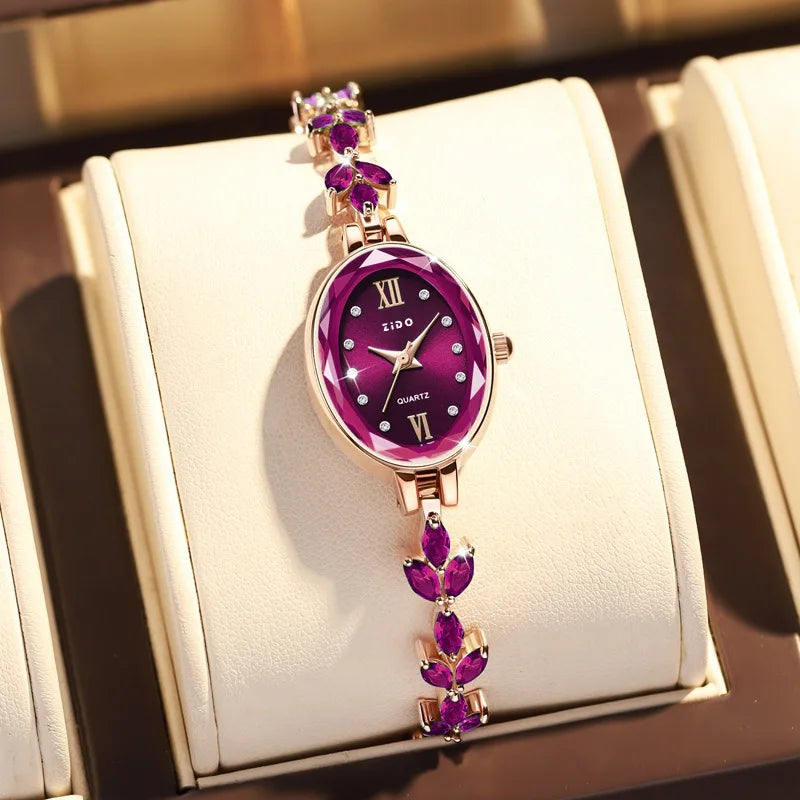 Lightweight UTHAI V22 women's watch with a sleek design, featuring a modern feminine style and durable strap.