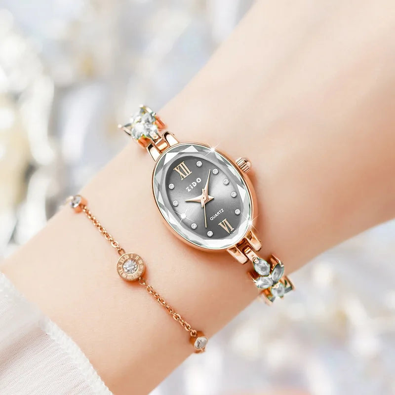 Lightweight UTHAI V22 women's watch with a sleek design, featuring a stylish strap and elegant dial for feminine fashion.