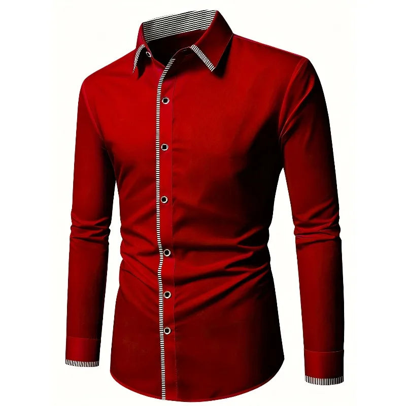 Men's 2025 patchwork shirt by Corporación Turística featuring a trendy, colorful fabric design and casual fit.