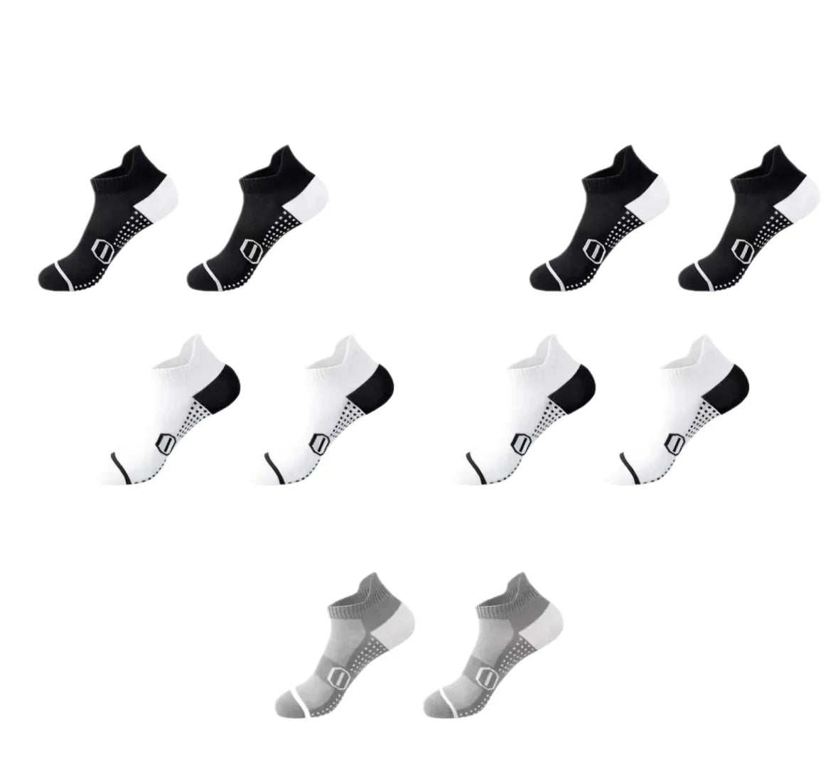 Breathable professional running socks for men and women by Corporación Turística, made of lightweight, moisture-wicking mesh fabric.