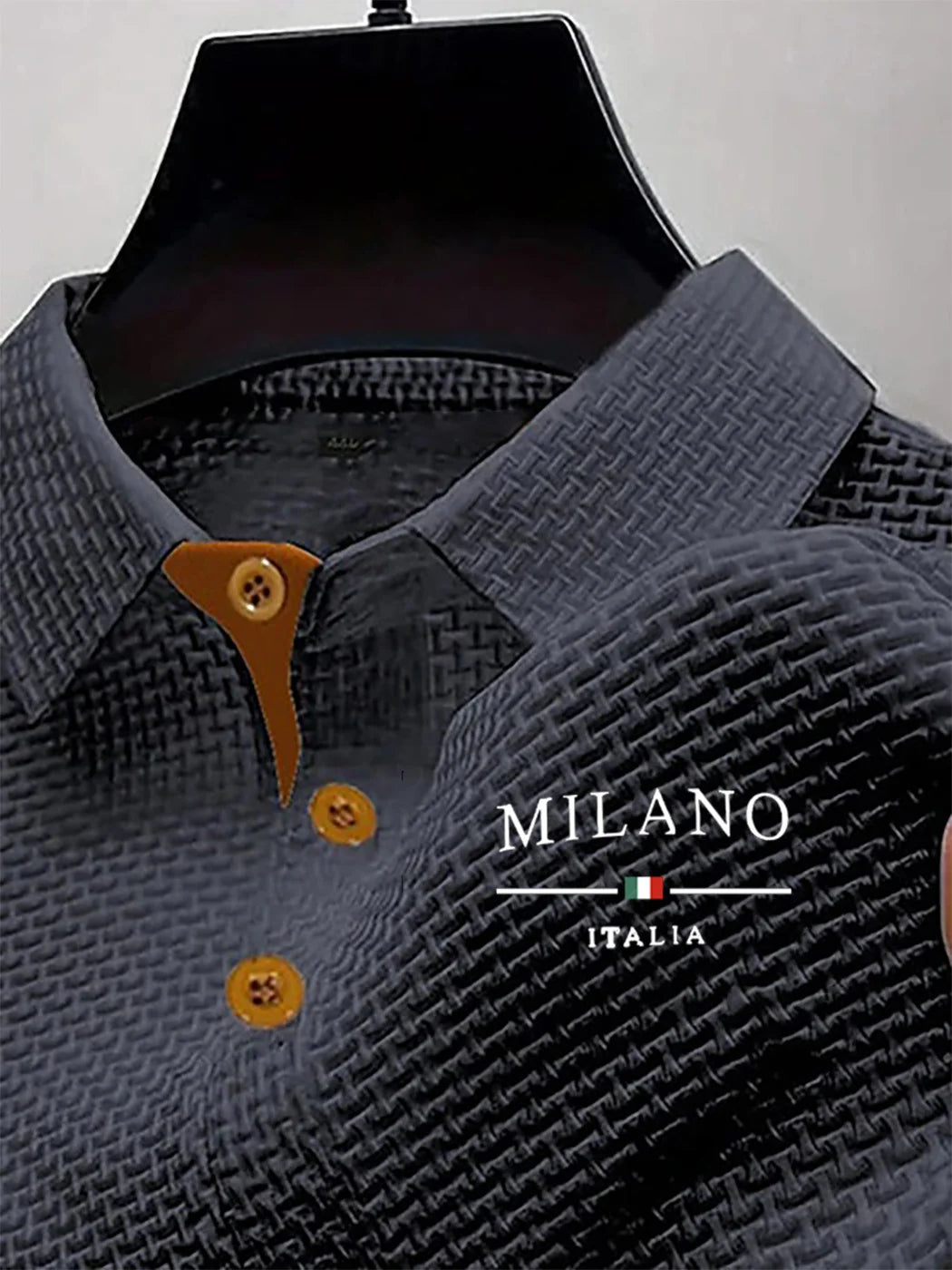 Men's short sleeve polo shirt in basic summer style by Corporación Turística, showcasing a casual, comfortable fit and classic design.