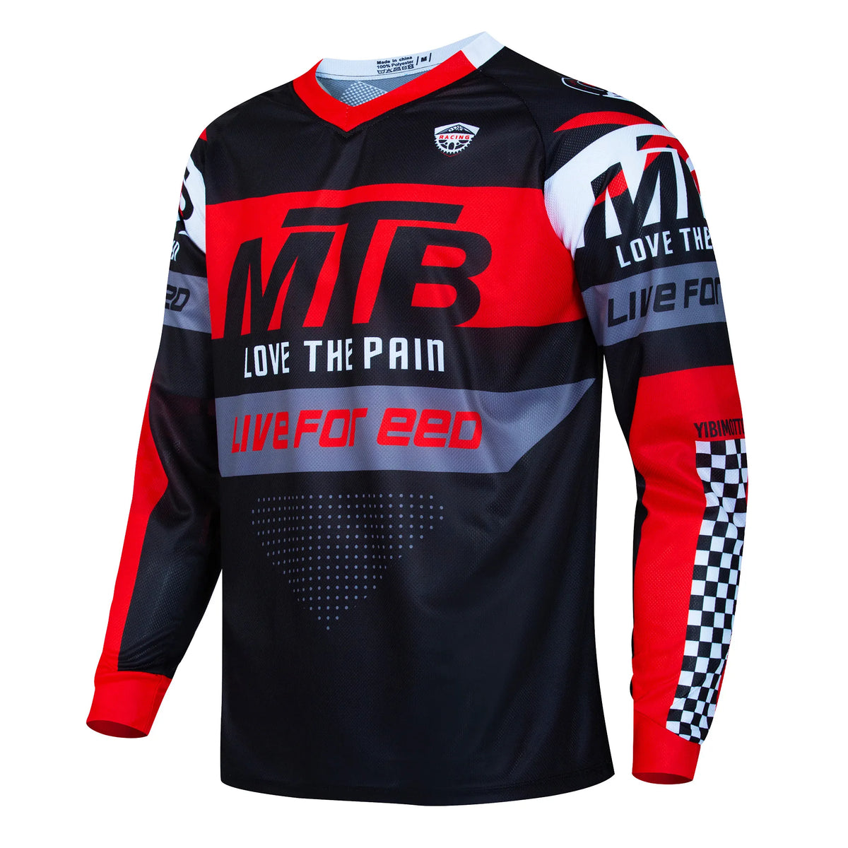 Jersey Descenso Pro Hombre 2025 MTB Corporación Turística, breathable, quick-drying cycling jersey with vibrant design and branding.