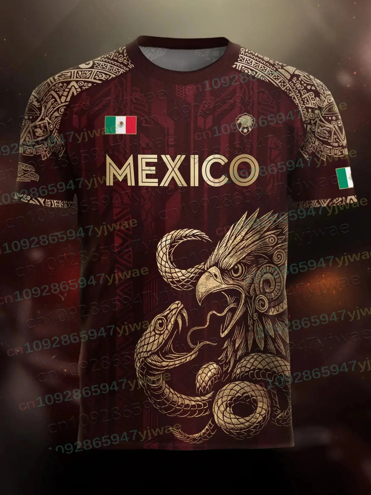 Juvenile breathable polyester football t-shirt by Corporación Turística, lightweight sportswear for young soccer players.