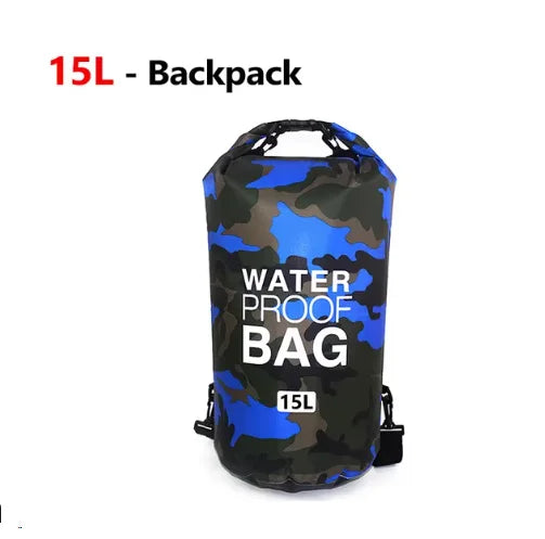 Rose PVC swimming dry bag backpack for women, 30L, waterproof and durable by Corporación Turística.