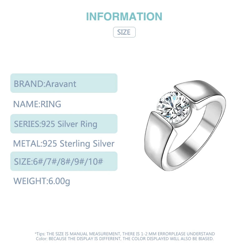 Rose gold Aravant silver ring with a sparkling zircon stone, designed for women, from Corporación Turística.