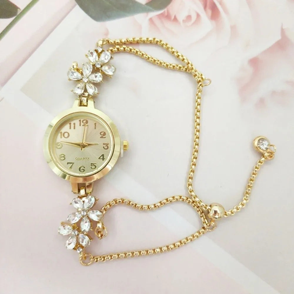 Silver adjustable women's quartz watch by Corporación Turística, water-resistant with a sleek, modern design.